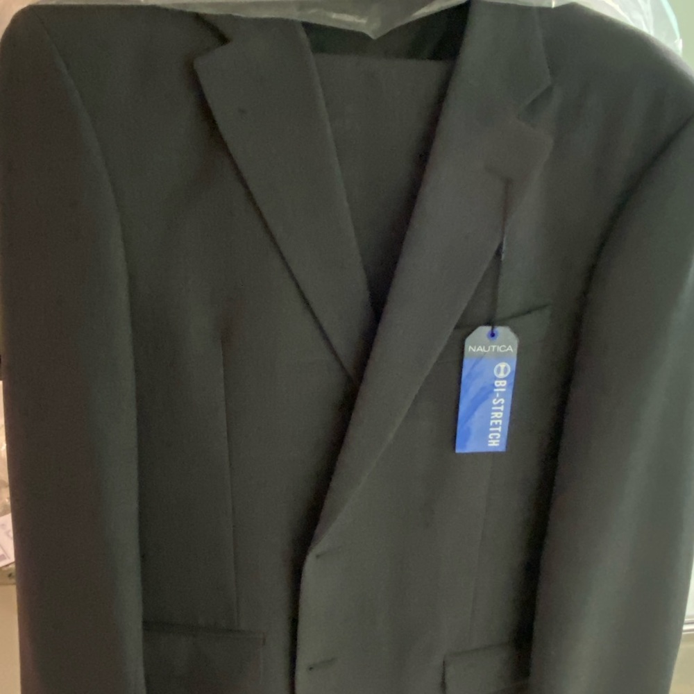Brand new!  Nautica Charcoal Grey suit.